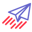 icono avion de papel